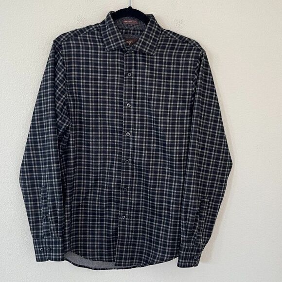 James Tattersall London Men's Long Sleeve Button Down Flannel Shirt Size Small - Picture 2 of 12